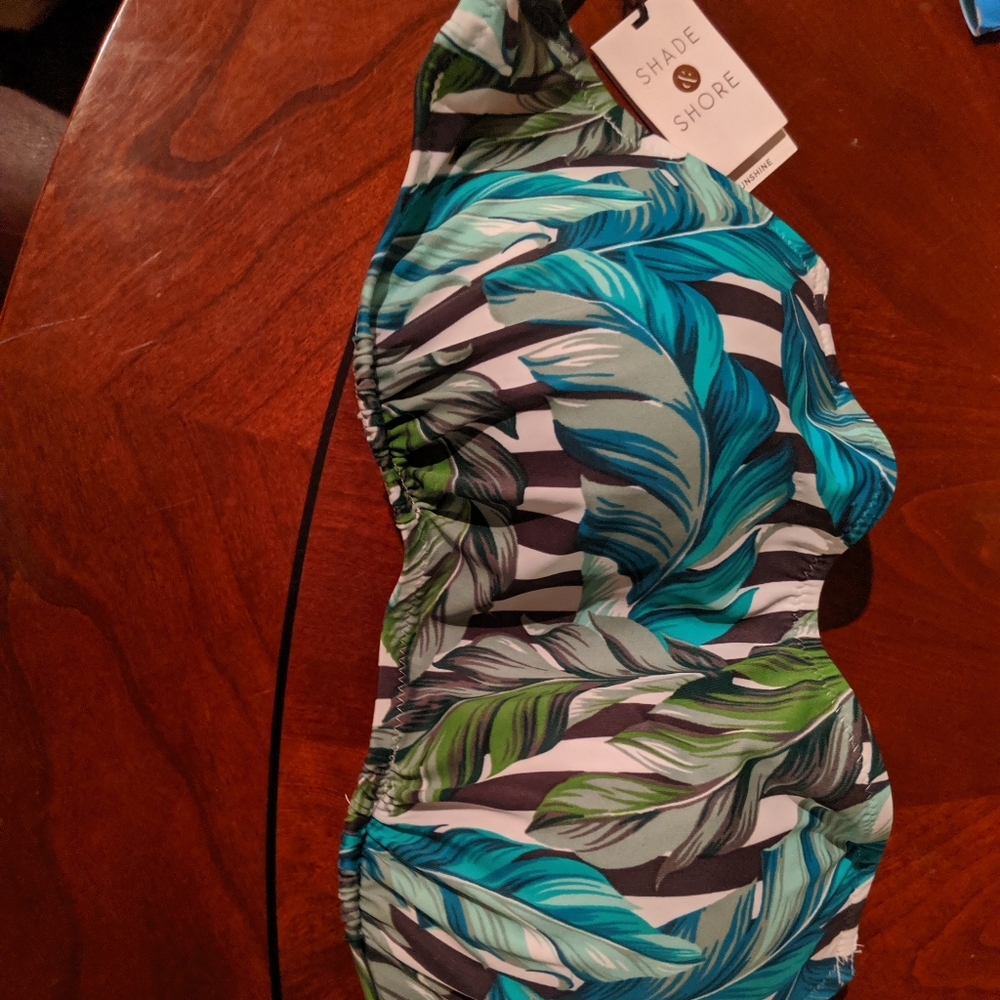 Tropical bikini Shade and Shore 34D Large NWT